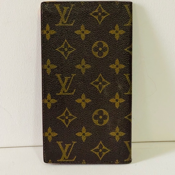 Louis Vuitton Porte Chequier Double Long Wallet Bifold Billfold Pvc Monogram - Picture 2 of 11